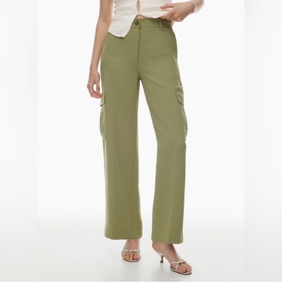 Wilfred Green Wide Leg Cargo Pants - Picture 1 of 4